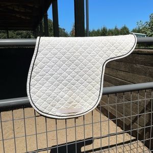 Black Piping Saddle Pad